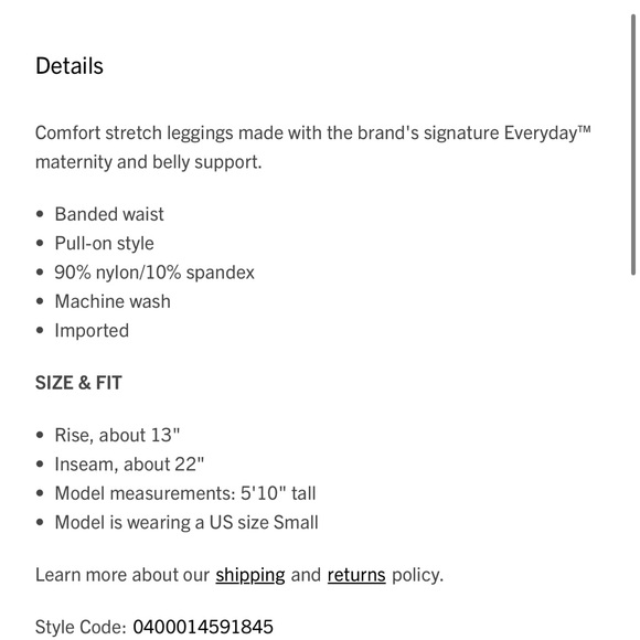 Blanqi Maternity Black Leggings - Picture 2 of 5